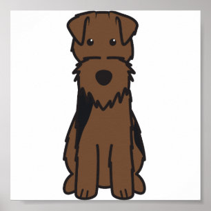 Poster Dessin du chien gallois Terrier