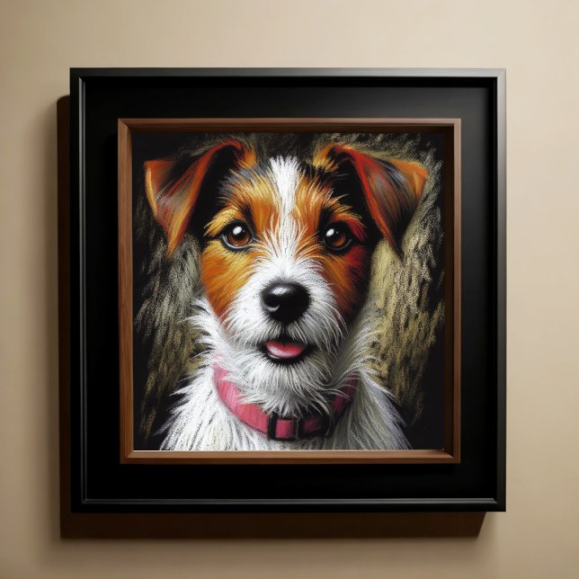 Poster Dessin dur Pastel Terrier (Créateur téléchargé)