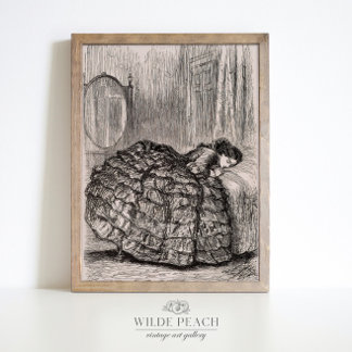Poster dessin esquisse vintage