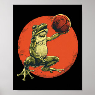 Poster Dessin Grenouille Squelette Artwork Crapaud Amoure