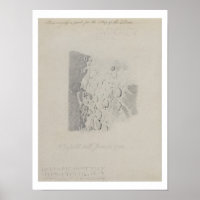 Dessin pour la carte de la lune, 1794 (crayon sur 