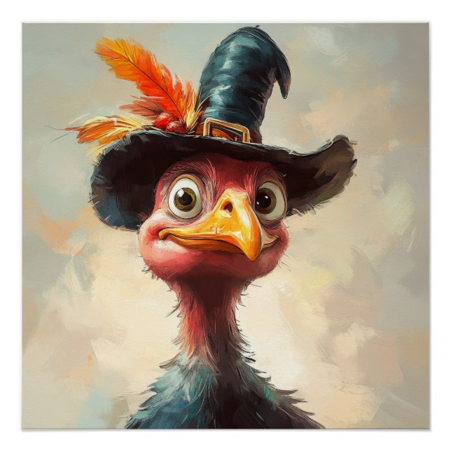 Poster Dessin Thanksgiving Turquie (Devant)