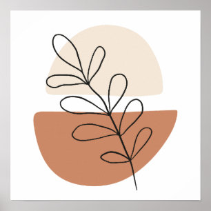 Poster Dessins Boho Simple Chic Bohemian