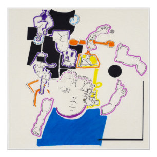 Poster Dessins de nuit et de sieste 14 par Pascale Baud P