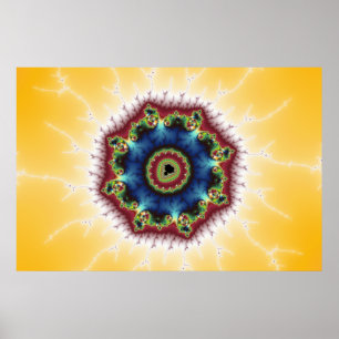 Poster Dessous de verre - Art fractal