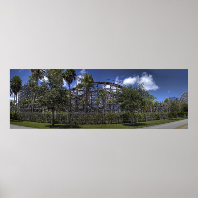 Poster "Dessous de verre en bois tropical" (Devant)