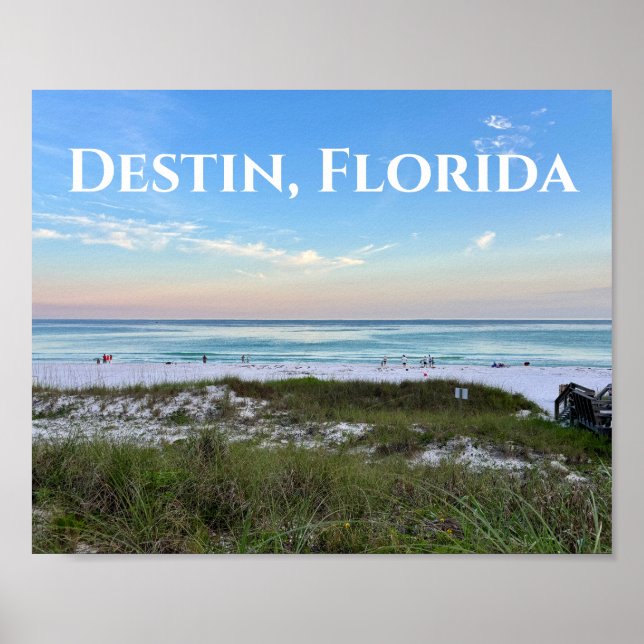 Poster Destin Floride Belle Sunset Beach Photographie (Devant)