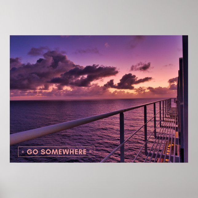 Poster Destination de la croisière (Devant)