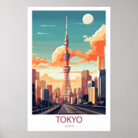 Destination de voyage Tokyo Japon Wall Art