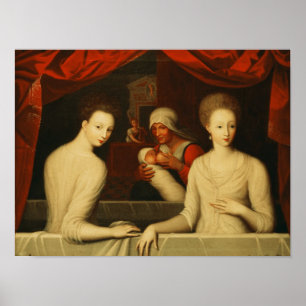 Poster d'Estrees de Gabrielle et sa soeur