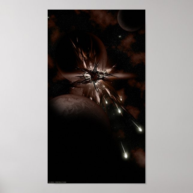 Poster Destruction mondiale (Devant)