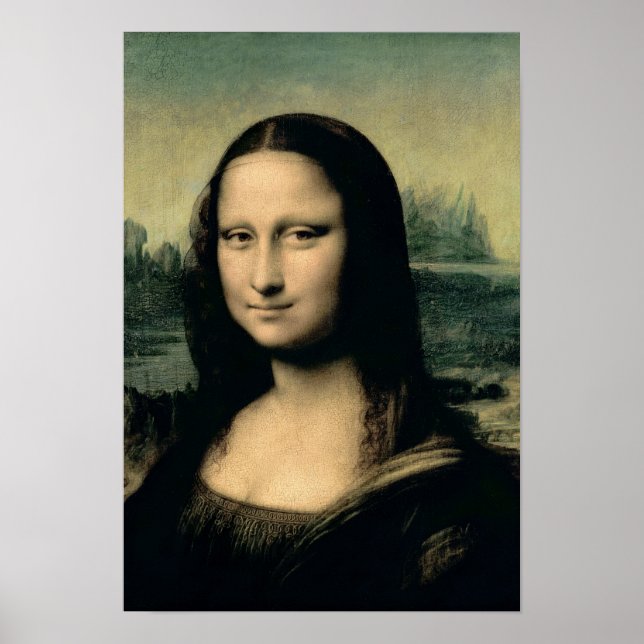 Poster Détail de la Mona Lisa, c.1503-6 (Devant)