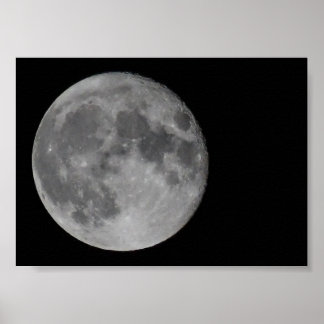 Poster Détail de la pleine lune