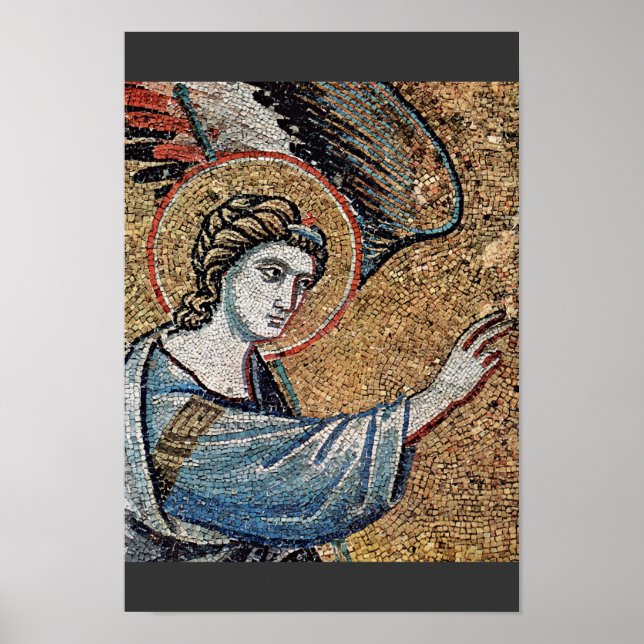 Poster Détail De L'Annonciation Par Pietro Cavallini (Devant)
