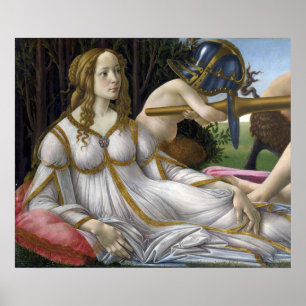 Poster Détail de Vénus, Vénus et Mars par Botticelli
