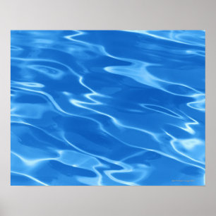 Poster Détail des ondulations d'eau dans la piscine