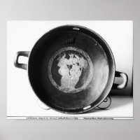 Détail du kylix à silex rouge