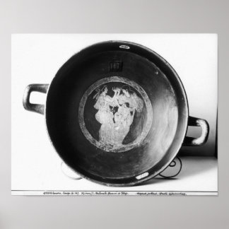 Poster Détail du kylix à silex rouge