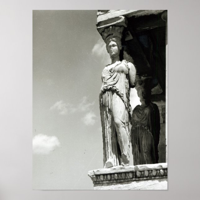 Poster Détail d'un caryatide l'Erechtheion (Devant)