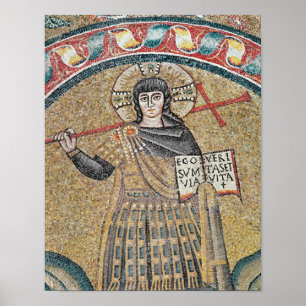 Poster Détail d'un Christ guerrier