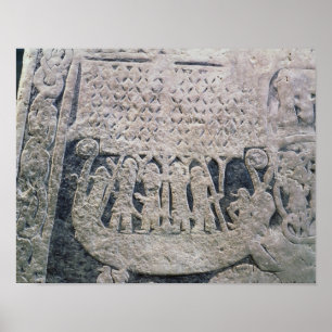 Poster Détail d'une pierre d'image