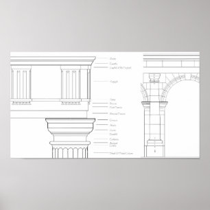 Poster Détails de Vitruve