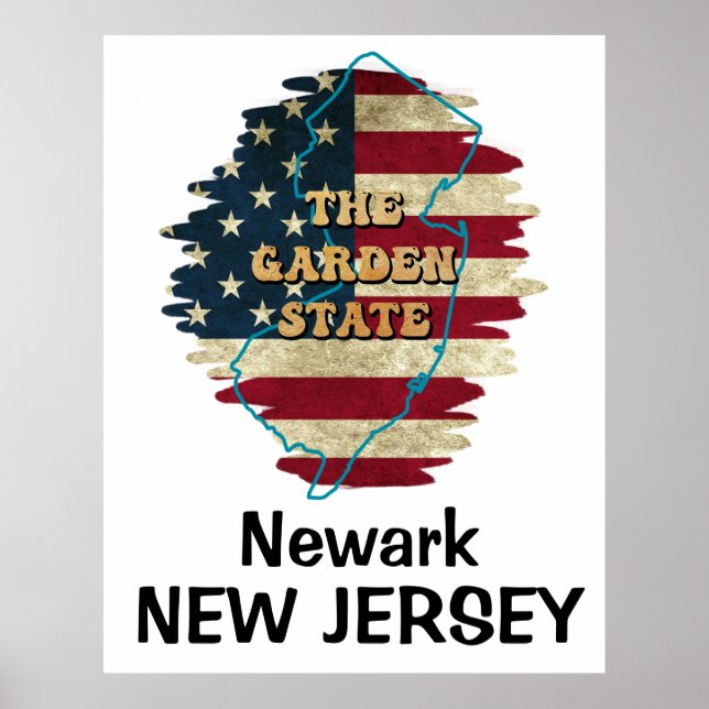 Poster d'État personnalisé du New Jersey (Devant)