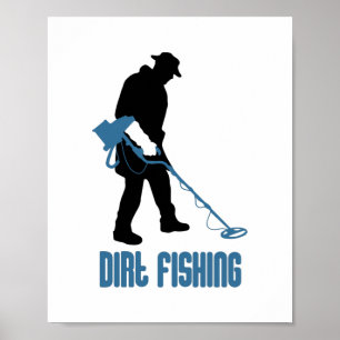 Poster Détection des métaux - Pêche au sec