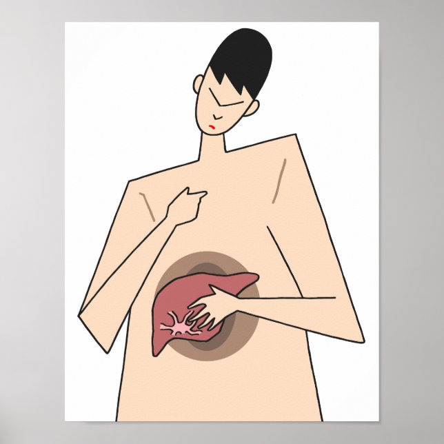 Poster Détection précoce des maladies du foie. (Devant)
