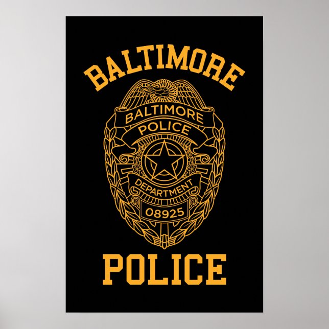 Poster détective du maryland de baltimore (Devant)