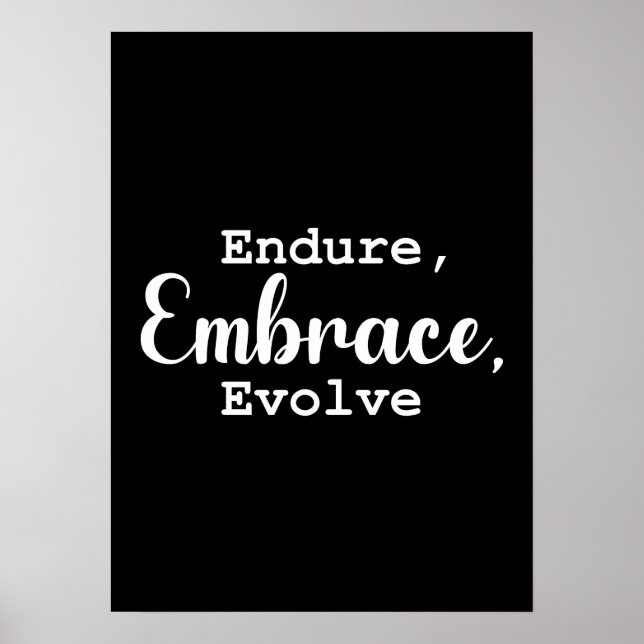 Poster Détendez-vous, Embrassez, Évolution - Gym, Hustle, (Devant)