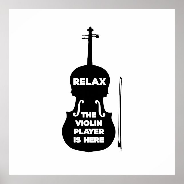 Poster Détendez-vous Le Joueur de violon est ici (Devant)