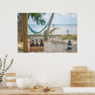 Poster Détente sur la photo de plage