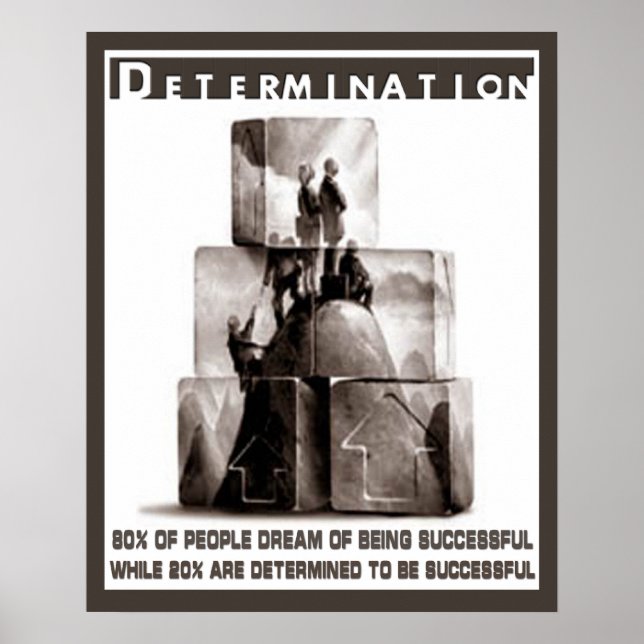 Poster Détermination (Devant)