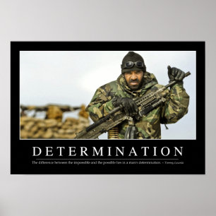 Poster Détermination : Devis inspirant