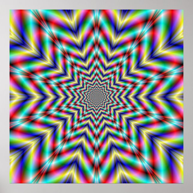 Poster d'étoile au défi optique (Devant)