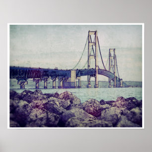 Poster Détroit de Mackinac