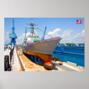 POSTER DÉTROYEUR DE MISSILES GUIDÉS - DDG-109