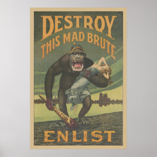 Poster Détruisez Cette Mad Brute Enlist