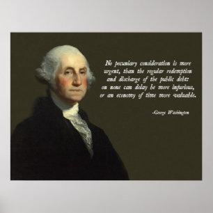 Poster Dette publique de Washington