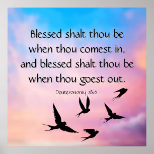 Poster Deutéronome 28:6
