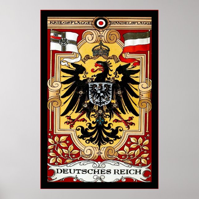 Poster Deutsches Reich ~ Vintage German WW1 (Devant)