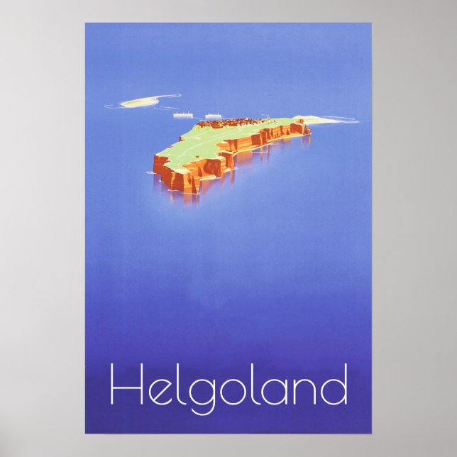 Poster "Deutschland : 2021/heute Nordsee - Helogland Reis (Devant)