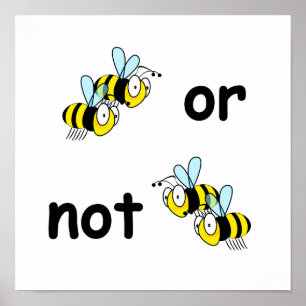 Poster Deux abeilles ou pas deux abeilles