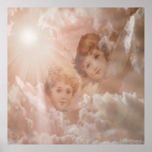 Poster Deux anges adorables