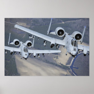 Poster Deux avions du coup de foudre II d'A-10C volent