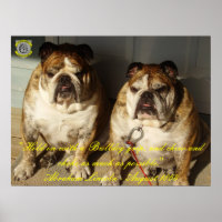 Deux Bulldog 1864 Lincoln Citation fine toile