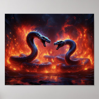 Poster Deux Cobras En Enfer (8 x 10)