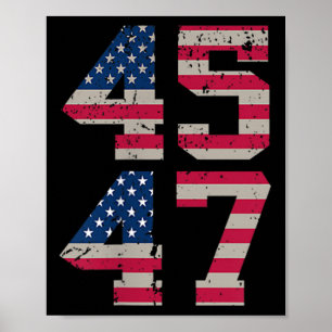 Poster (Deux Côtés) 45 47 Trump Meilleure Couverture Que