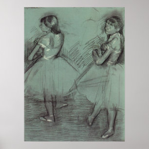 Poster Deux danseurs d'Edgar Degas, Ballet Art Vintage